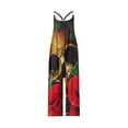 thumbnail image 1 of VISgogo Pantalones con tirantes estampados de Halloween para mujer, overoles holgados con cuello en U, S/M/L/XL/XXL VISgogo  moda, 1 of 9
