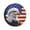 Bald bird with american flag, variant on KAKALAD Camper Happy usa flag Spare Tire Cover Universal Vehicle Accessories Buckle Car Tools 14”in