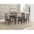 thumbnail image 2 of Rubber Wood 7 Pieces Dining Set In Espresso Brown, 2 of 2