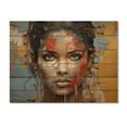 thumbnail image 3 of Designart "Street Art of Cuban Women" Modern Print on Natural Pine Wood, 3 of 5