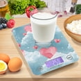 thumbnail image 7 of Heart Wallpaper Clouds Food Scale Digital Kitchen Scale Waterproof Grams Ounces lbs for Weight Loss, 7 of 7