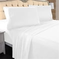 thumbnail image 4 of JML Luxury Deep Pocket 4-piece Bed Sheet Set White Full, 4 of 5