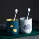 thumbnail image 2 of Yuarrent Taza linda nórdica nubes simples tazas de cepillado personalidad reutilizable soporte para de dientes pareja amante regalos gris Type3 NO3, 2 of 6