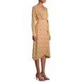 thumbnail image 5 of Time and Tru Women's Long Sleeve Faux Wrap Dress, 5 of 6