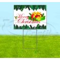 thumbnail image 1 of Merry Christmas V7 (18" X 24") Yard Sign, Includes Metal Step Stake, 1 of 6