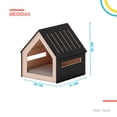 thumbnail image 3 of Casa para mascota Poli Pets 82x80.5x81cm negro, 3 of 6