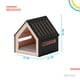 thumbnail image 3 of Casa para mascota Poli Pets 82x80.5x81cm negro, 3 of 6