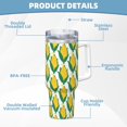 thumbnail image 5 of Disketp Corn Cob for 40 OZ Stainless Steel with Handle Lid Straw for Women Men Birthday Presents, 5 of 8