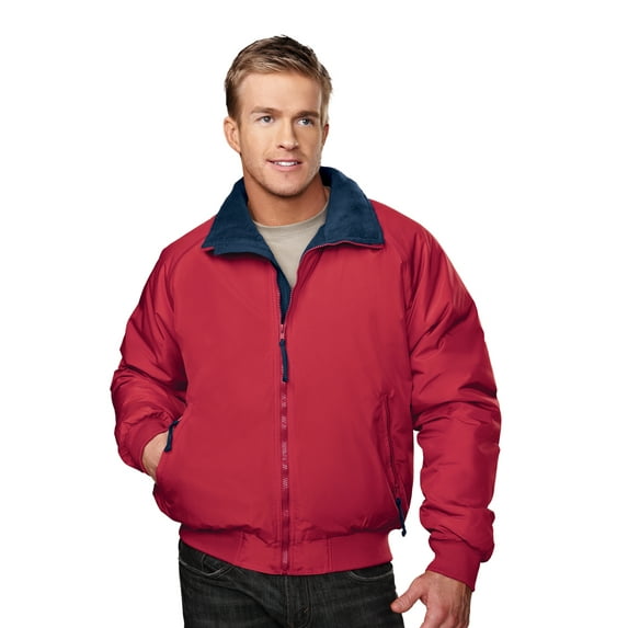 Tri-Mountain Mountaineer 8800 Nylon 3 Season Jacket, Large Tall, Red/Navy