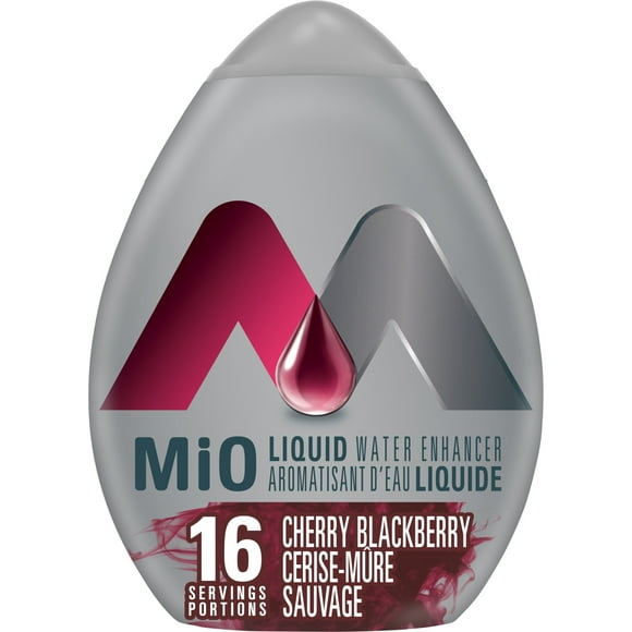 mio Cerise-mûre sauvage, bouteille d’aromatisant d'eau liquide 48mL