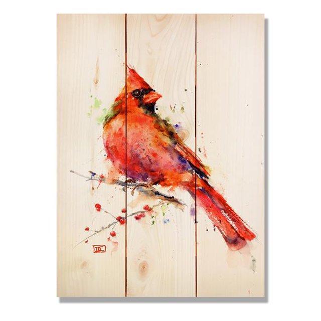 Day Dream DCRC1115 11 x 15 in. Red Cardinal Wall Art