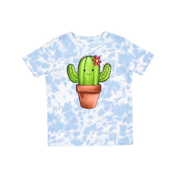 Inktastic Cute Cactus with Flower Hairpiece Boys or Girls Toddler T-Shirt