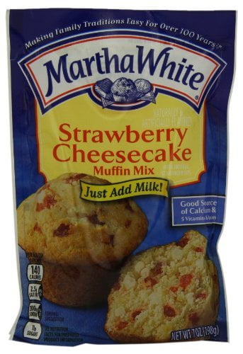 Martha White Muffin Mix, Strawberry Cheesecake, 7-Ounce Packages (Pack of 12) by Martha... by Martha White