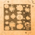thumbnail image 1 of Ahgly Company Indoor Square Oriental Orange Traditional Area Rugs, 4' Square, 1 of 4