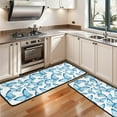 thumbnail image 3 of Kitchen Rugs Sets Of 2,Blue Butterfly Pattern Anti Fatigue Kitchen Mat Rugs Non Slip Washable,Decorative Kitchen Floor Mats for Kitchen,Sink,Laundry,17"x47"+17"x47", 3 of 5