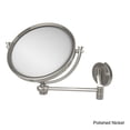 thumbnail image 4 of 8 Inch Wall Mounted Extending Make-Up Mirror with Twisted Accents - Antique Pewter / 2X, 4 of 5