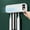 White, variant on RKZDSR Wall-Mounted Toothbrush Sanitizer and Dryer with 5 Slots - Rechargeable, Cordless, No-Drill Bathroom Toothbrush Holder