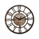 thumbnail image 4 of Reloj de pared Reloj analógico Decorativo Ligero Marrón Oscuro Silencioso Decoración de pared de 11 pulgadas para la escuela Oficina Estudio Sala de, 4 of 9