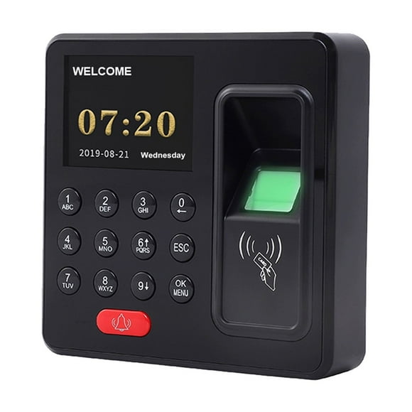 Mini Enregistreur d'Empreintes Digitales Biométriques 125Khz Clavier de Contrôle d'Accès RFID USB Horloge de Présence 1000 Utilisateurs, Calculs Précis