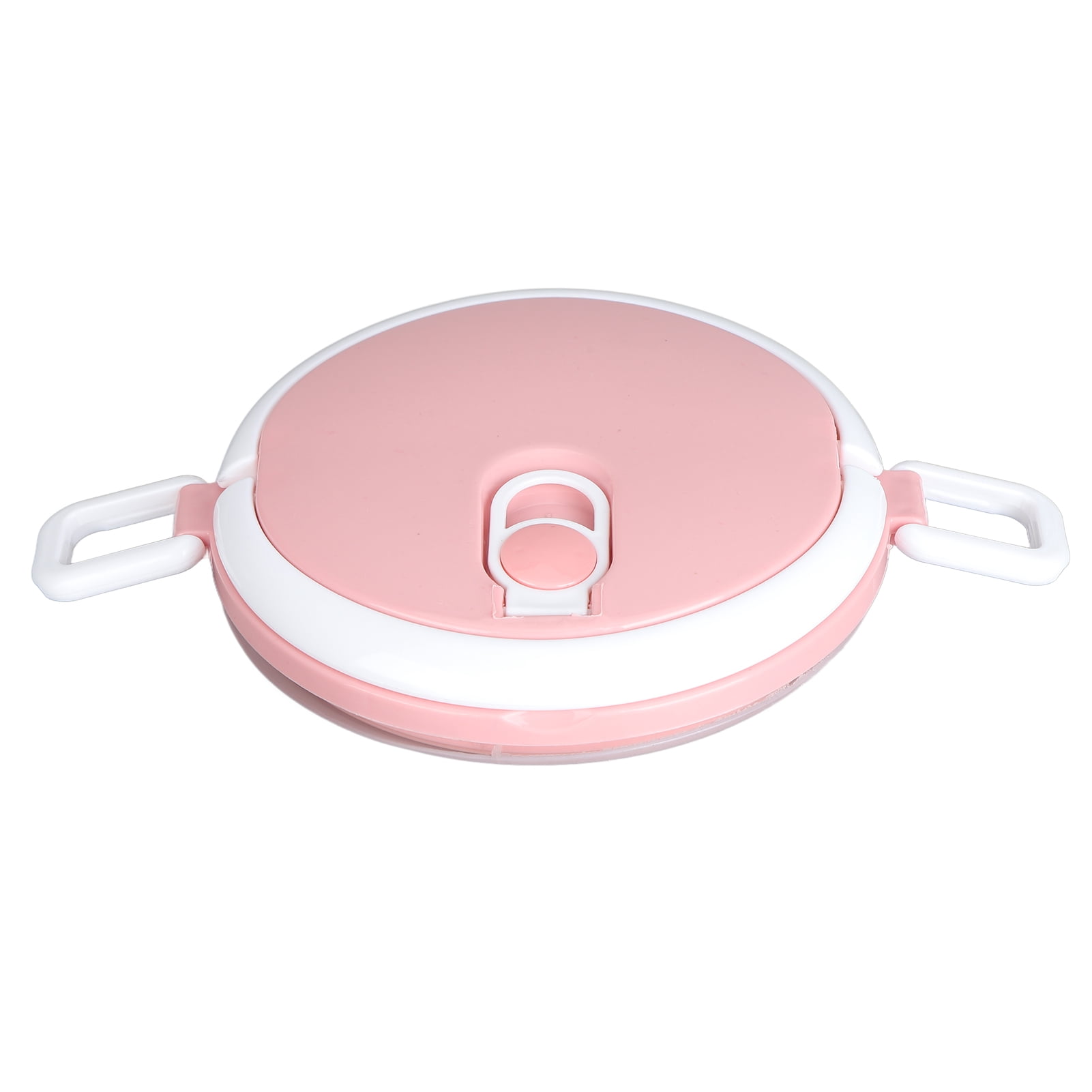Brrnoo Stainless Steel Thermal Lunch Box Stackable Insulated Box Round Sealed Food Containers Pink