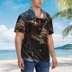 thumbnail image 3 of Fotbe Cyberpunk Skull American Flag Camisa Hawaiana para Hombre Unisex – Camisa Casual de Verano con Botones de Manga Corta de Algodón y Lino,Medium, 3 of 7