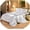 White, variant on Roch Linen Silk Satin Comforter King/Cal King | Box Stitched | 300 GSM | Down Alternative Comforter | Luxurious Hotel Quality Quilt | Machine Washable | Ultra Soft Fluffy Bedding (White)