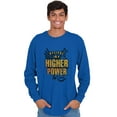 thumbnail image 5 of A Higher Power Religious Faith Long Sleeve TShirt Men Women Brisco Brands S, 5 of 6
