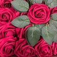 thumbnail image 2 of Haobase Rose Artificial Flowers, 25pcs Real Looking Fake Foam Roses for DIY Bouquets Wedding Party Centerpieces Arrangements Baby Shower Home Decorations, 2 of 4