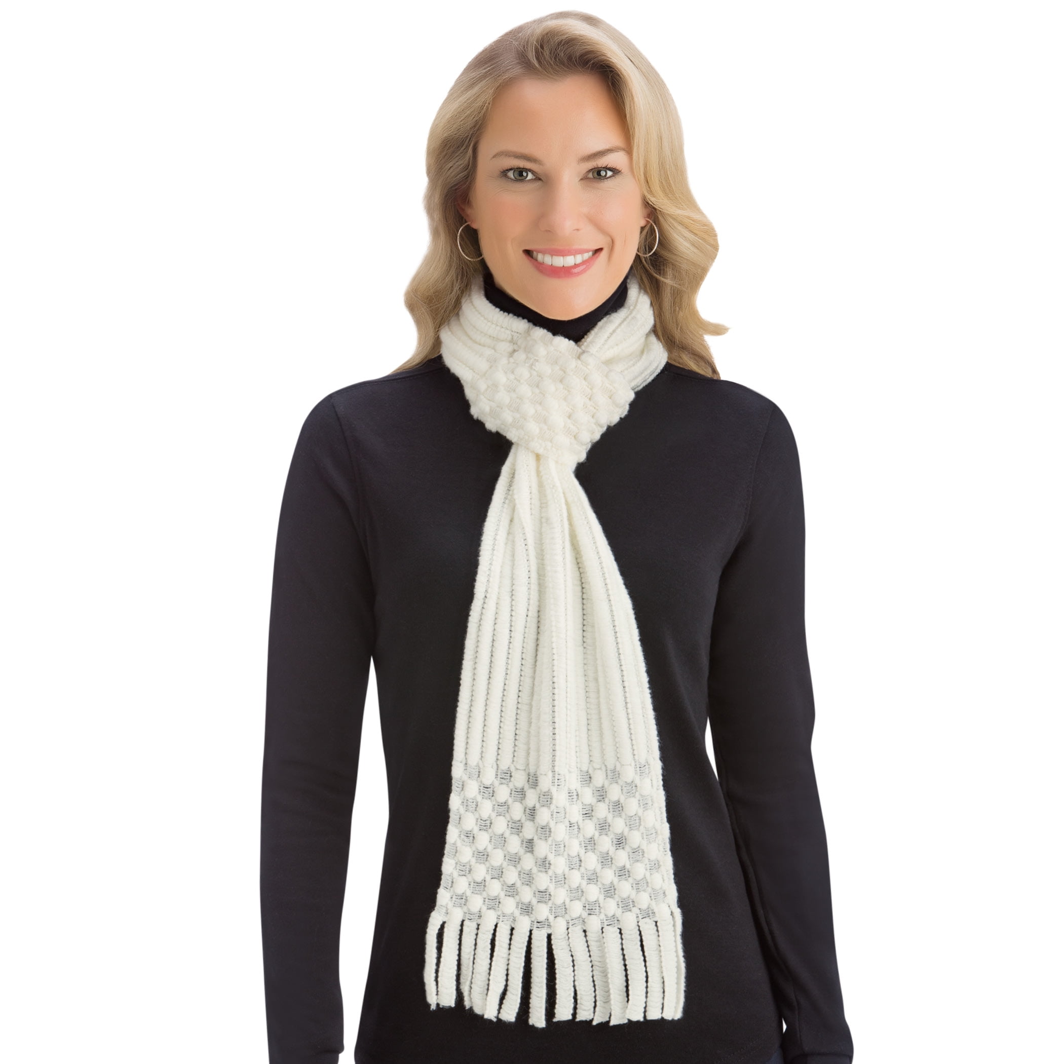 Her lip to Cashmere-Blend Fringe Scarf