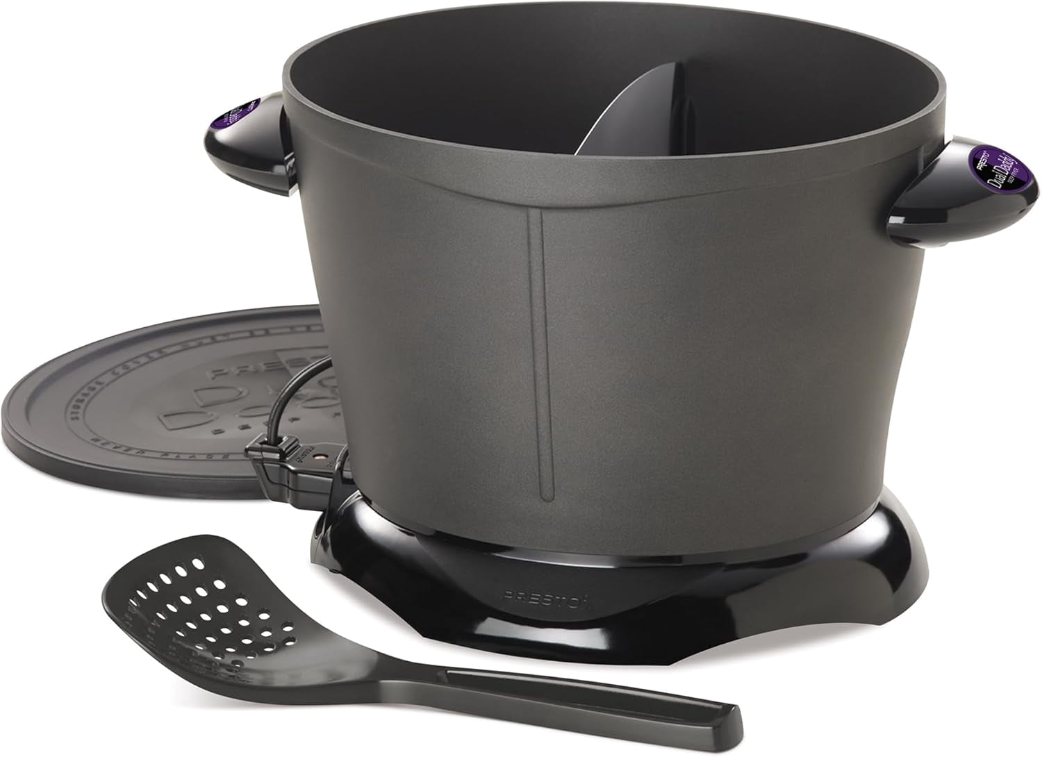Presto DualDaddy Electric Deep Fryer, Black