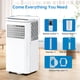 thumbnail image 3 of Aire Acondicionado Portátil 10000 BTU – 3 en 1: Frío Rápido, Deshumidificador y Ventilador – Silencioso – Mando – Pantalla LED – Temporizador 24H – Kit de Ventana – 42 m² – Blanco, 3 of 8