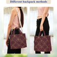 thumbnail image 4 of FORMRS Womens Corduroy Tote Bag Crossbody Shoulder Handbag with Pocket, Circular Gold Pattern, 4 of 7