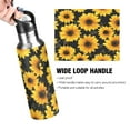 thumbnail image 4 of Insulated Stainless Steel Sports Water Bottle With Straw and Handle,Retro Color Style Ideal for Outdoor Use 600 ml Sunflower, 4 of 7