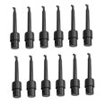 thumbnail image 4 of Almencla 12 Pieces Fishing Lure Display Clips Compact Portable Sturdy Alloy for Fly Tying Black, 4 of 8