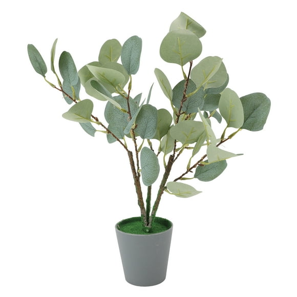 Lighted Tabletop Eucalyptus Tree, Compact Liifelike Bonsai Tree Lamp USB Powered 45cm Tall  for Home Indoor Decoration