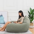 thumbnail image 3 of DODOING 27.6"x31.5'' Stuffed Animal Storage Bean Bag Chair Kids Bean Bag Cover (No Filler) Stuffed Animal Storage Bean Bag Chair Washable Zipper Beanbag Cover Toy Organizers and Storage for Girls, 3 of 4