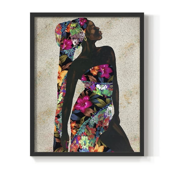 Woman Strong I Framed Print - Solid Wood in Single Picture Frame Solid Wood 2 Framed Print