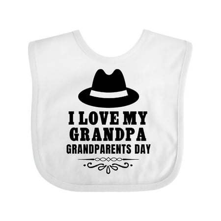 

Inktastic Grandparents Day I Love My Grandpa Gift Baby Boy or Baby Girl Bib