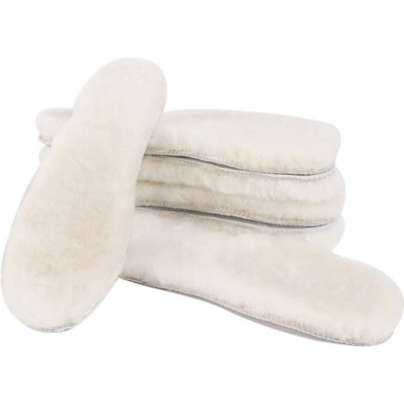 

QWZNDZGR Extra Thick Fur Insoles for Boots - Warmth Sheepskin Inserts for Women s Work Boots Heels Athletic Shoes Fits for Running Walking Cycling Standing All Day