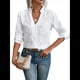 thumbnail image 2 of Blusa de Larga con Botones y Bordado de Crochet para Mujer. XL, 2 of 9