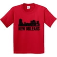 thumbnail image 3 of Inktastic New Orleans Skyline Grunge Youth T-Shirt, 3 of 5