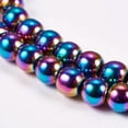 thumbnail image 3 of Electroplate Non-magnetic Synthetic Hematite Beads Strands Round Grade A Multi-color Plated 6mm Hole: 1.2mm about 65pcs/strand 16 inch, 3 of 3