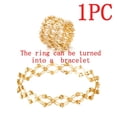 thumbnail image 1 of 2 In 1 Magic Retractable Ring Bracelet Creative Stretchable Twist Folding Ring Crystal Rhinestone Bracelets Women Jewelry Gift, 1 of 1