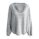 thumbnail image 2 of Gibobby Suéteres de invierno de punto Suéter para mujer Cuello en V Manga larga Casual Bloque de color Punto Vacaciones Invierno Suelto Jumper Tops (Gris, S), 2 of 5