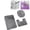 Dark Gray, variant on Bathroom Rugs Sets 3Piece Bath Rug Floor Washable Shower Rug with U-Shaped Contour Rug Toilet Lid Cover