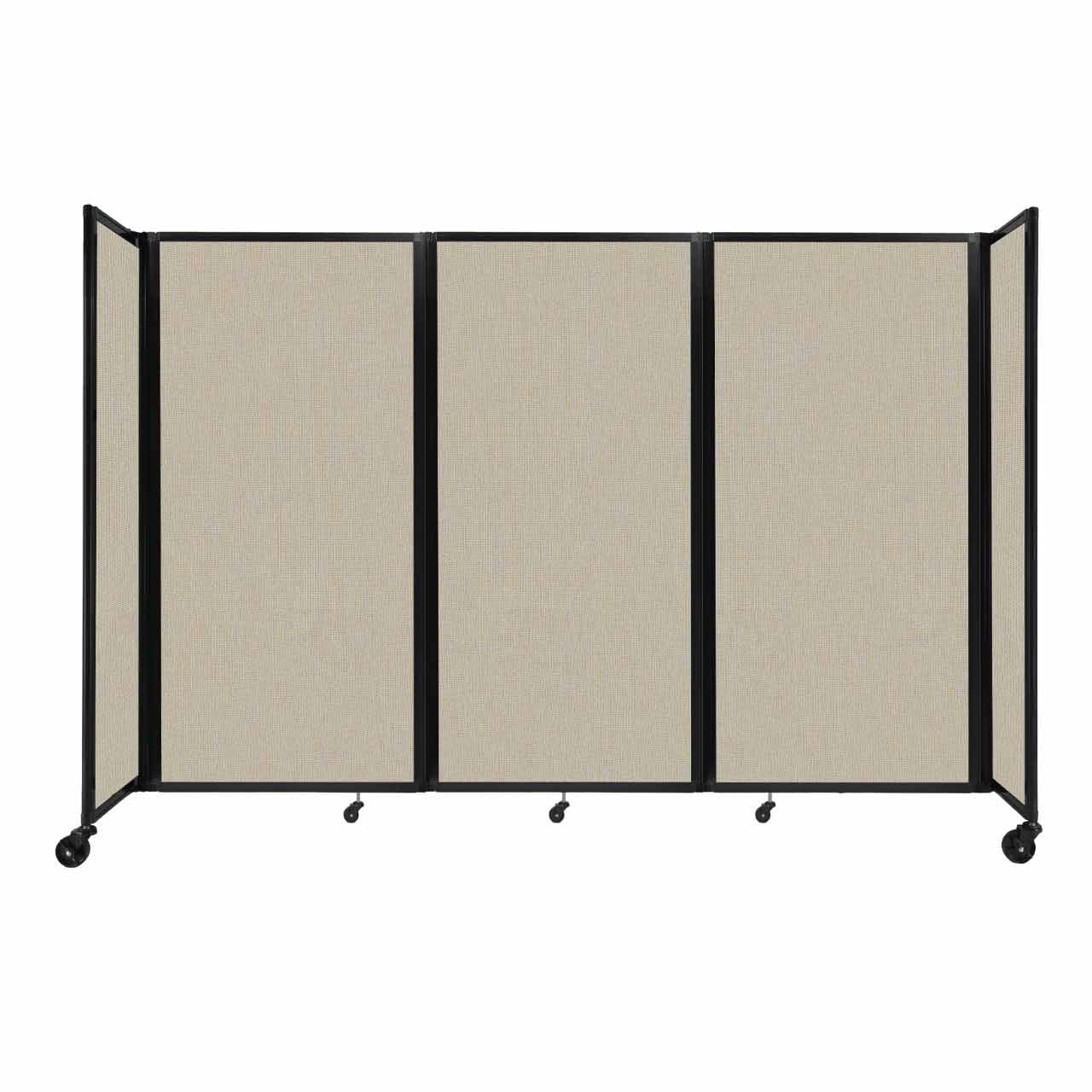 "Versare Room Divider 360 Portable Wall Partition 3 Panels Wide 8'6