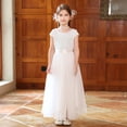 thumbnail image 5 of XEGLSBU Flower Girl Dress 2T-3T Elegant Girls Formal Dress for Recital Pageant Performance Tutu Gown with Skirt and Sash White Size 11-12 Years, 5 of 6