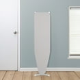 thumbnail image 3 of Honey-Can-Do Steel 52.7" W T-Leg Adjustable Ironing Board with Heat-Resistant Cover, Gray/White, 3 of 9