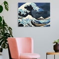 thumbnail image 3 of Chilfamy Wave Sky Boat Canvas Wall Decor for Bedroom Kitchen Fashion Pictures - Ready to Hang Room Home Art Decor 16x12in, 3 of 6