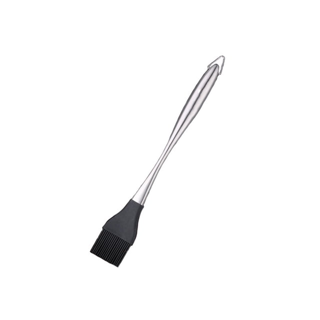 TIELUTT Silicone Brush High Temperature Stainless Steel Barbecue Brush Household Silicone Brush Set Cooking Rind Peeler Small Silicone Brush for Chocolate Silicone Basting Brush Colander Stainless